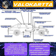 Nissan Fuga (Y51) Sisätilan LED -sarja – 17 -osainen