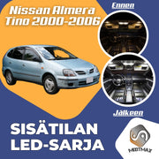 Nissan Almera Tino Sisätilan LED -sarja ;9 -osainen