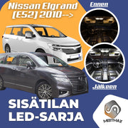 Nissan Elgrand (MK3) Sisätilan LED -sarja ;15 -osainen