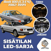 Audi 100 (C3/C4) Sisätilan LED -sarja – 12 -osainen
