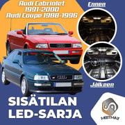 Audi Cabriolet (8G) Sisätilan LED -sarja ;9 -osainen