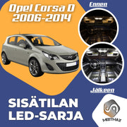 Opel Corsa D Sisätilan LED -sarja ;11 -osainen