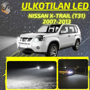NISSAN X-TRAIL (T31) 2007-2013 LED-päivityssarja ulkovaloihin (ajovalot, vilkut, sumuvalot, peruutusvalot)