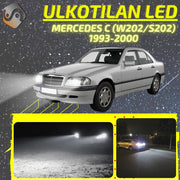 MERCEDES-BENZ C (W202/S202) 1993-2000 LED-päivityssarja ulkovaloihin (ajovalot, vilkut, sumuvalot, peruutusvalot)