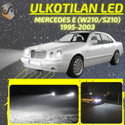 MERCEDES-BENZ E (W210/S210) 1995-2003 LED-päivityssarja ulkovaloihin (ajovalot, vilkut, sumuvalot, peruutusvalot)