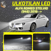 ALFA ROMEO STELVIO (949) 2016--> LED-päivityssarja ulkovaloihin (ajovalot, vilkut, sumuvalot, peruutusvalot)
