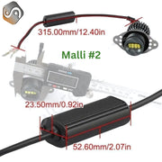 BMW 3 / X5 (E90/E91/E70) Enkelin Silmien LED -polttimot 6000K 64W/80W (2kpl sarja) Tyyppi #5