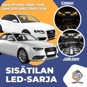 Audi A4 (B8) Sisätilan LED -sarja – 21 -osainen