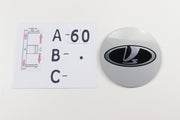 Lada Hopeat Alumiinitarrat ; 60mm (1kpl)