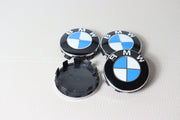 BMW Vanteiden Keskikupit / Sini-Valkoiset / 56mm (4kpl sarja)