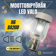 Mopo / Moottoripyörä KIRKKAAT LED Ajovalot H6 BA20D (1kpl)