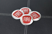 Fiat Kromi-Punainen Vannekeskiön Tarra 56mm