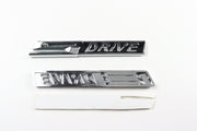 BMW SDRIVE Takakontin / Lokasuojan Merkki 98mm (Kromi-Musta)