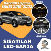 Renault Espace V Sisätilan LED -sarja – 9 -osainen