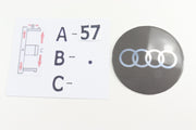 Audi Pyöreät Alumiinitarrat ; Eri Kokoja (1kpl)