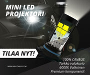 MINI LED Projektorivalot 6200lm CANBUS (2kpl sarja)