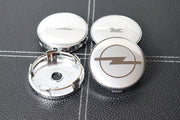 Opel vannekeskiöt – Kromi-hopea – 60mm (4kpl sarja)