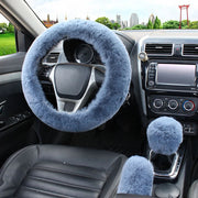 Laadukas suojussarja autoon ; 3 -osainen lämmin sarja : Ratti,vaihdekeppi,käsijarru