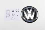Volkswagen Pyöreät Alumiinitarrat ; Eri Kokoja ja Värejä (1kpl)