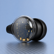 Open-ear kuulokkeet korvakoukulla — Bluetooth 5.4 + näyttökotelo (musta)