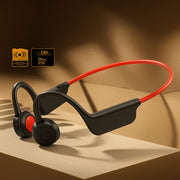Langattomat urheilukuulokkeet niskasangalla — open-ear Bluetooth