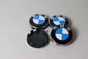 BMW Vanteiden Keskikupit / Sini-Valkoiset / 56mm (4kpl sarja)