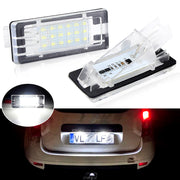 Renault / Dacia LED rekisterikilven valot — kirkkaan valkoinen 6000K (2kpl sarja)