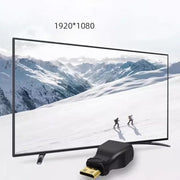 MiniHDMI → HDMI -adapteri v1.4 1080p (uros → naaras, musta)