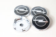 Opel 60mm Mustat Vannekeskiöt (4kpl sarja)