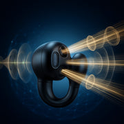 Langattomat open-ear Bluetooth-kuulokkeet latauskotelolla (valkoinen)