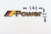 BMW POWER Takakontin Merkit 140mm (Eri Värejä)