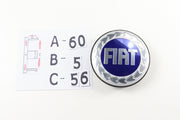 Fiat Siniset Yleismalliset Vannekeskiöt 60mm (4kpl sarja)