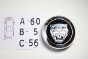 Jaguar Kromi-Mustat Vannekeskiöt ; Yleismalli 60mm (4kpl sarja)