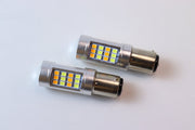 2 -Värinen P21/5W / 1157 (BAY15D) LED -Polttimo (6000K+2000K) (1kpl)