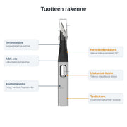 Alumiini Askarteluveitsi Kynämuoto + 5 Vaihtoterin – Hopea, Tarkkuus DIY & Taide