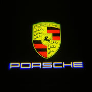 Porsche logolliset projektorivalot oviin ; 2kpl sarja (MALLI #4)