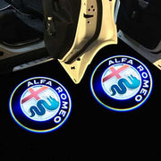 Alfa Romeo logolliset projektorivalot oviin ; 2kpl sarja (MALLI #2)