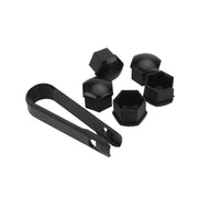 Pyöränpultti / -mutterisuojat ; Mustat ; 17mm