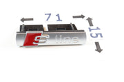 Audi Etumaskin SLINE Merkki 71mm (Teräs-Punainen)