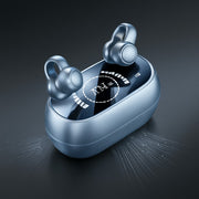 Langattomat open-ear Bluetooth-kuulokkeet latauskotelolla (valkoinen)