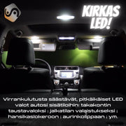 10000K - Silmukka -polttimo / Rigid Loop 44mm LED -polttimo sisätiloihin (Koboltinsininen) 1KPL
