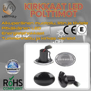 Fiat 500/Alfa 4C LED Aaltoefekti Sivuvilkut (2kpl sarja)