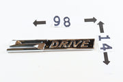 BMW SDRIVE Takakontin / Lokasuojan Merkki 98mm (Kromi-Musta)