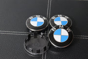 BMW Vanteiden Keskikupit / Sini-Valkoiset / 56mm (4kpl sarja)