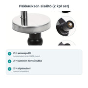 WC-istuimen Saranapultit 2 kpl – Universaali Pikakiinnitys, 14–16 mm Reiät