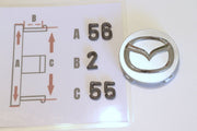 Mazda Hopeat Vannekeskiöt 56mm (4kpl sarja)