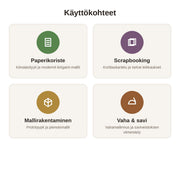 Puukahvainen Taideleikkuuveitsi – Tarkkuus-Askarteluveitsi Paperikoriste- ja Käsitöihin