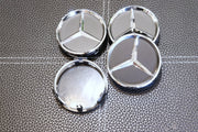 Mercedes-Benz Matta-Mustat Vanteiden Keskikupit / 60mm (4kpl sarja)