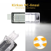 Hyundai Santa Fe LED rekisterikilven valot — kirkkaan valkoinen 6000K (2kpl sarja)