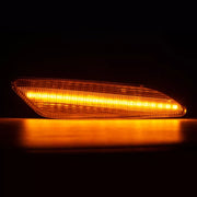 Alfa/Fiat LED Aaltoefekti Sivuvilkut ; Tumma/Kirkas (2kpl sarja)